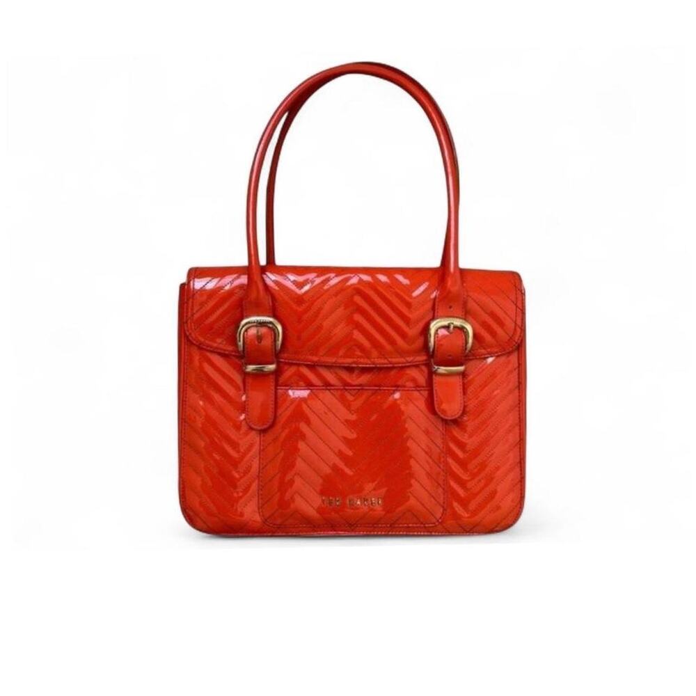 Ted baker patent leather orange